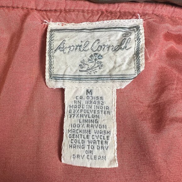 Vintage Quilted Chore Barn Coat Fall Winter Pea Coat Jacket Field Lightweight - Picture 6 of 8